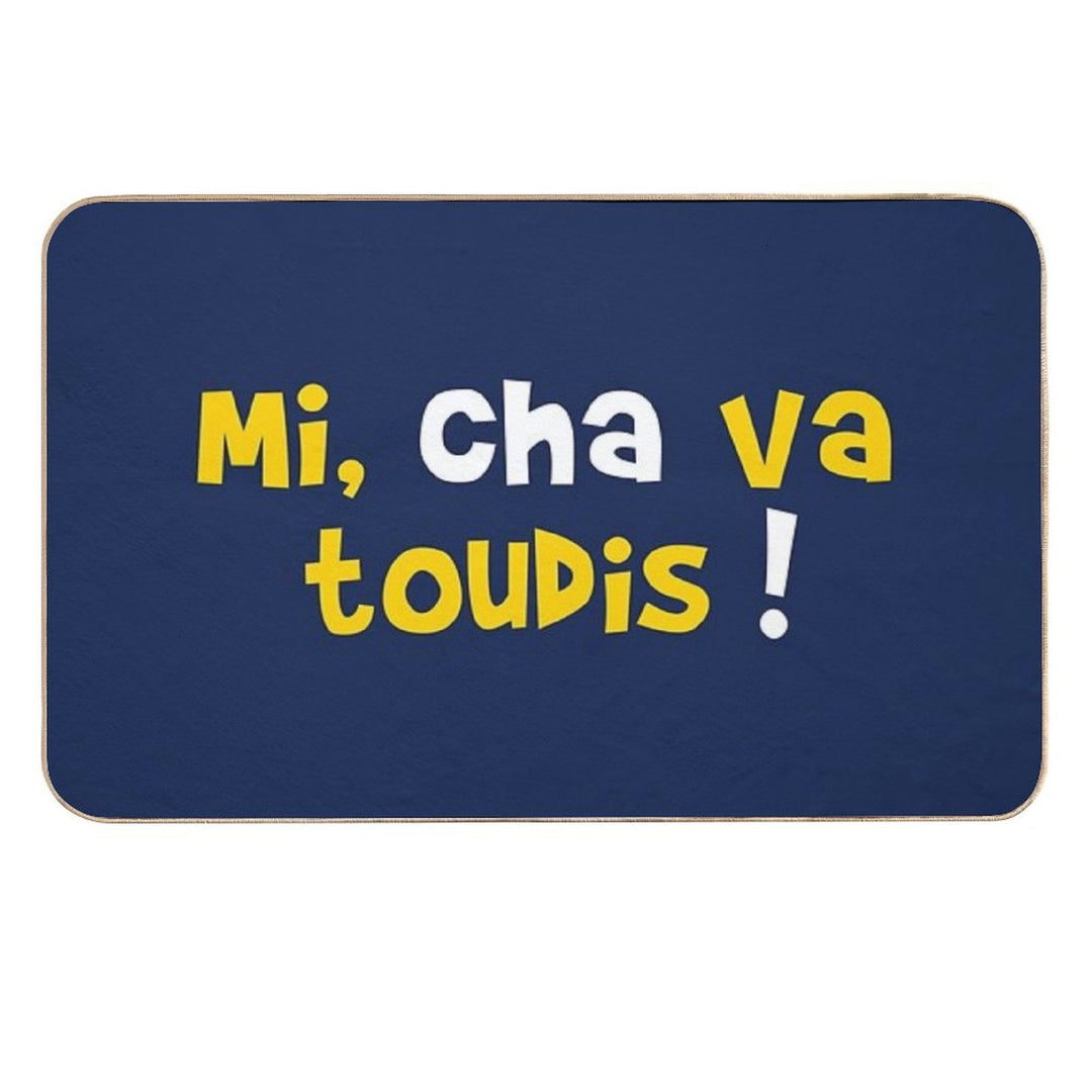 Mi, Cha Always Go!  Long-Lasting Bath Mat