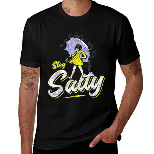 Vintage Salty Meme All These Flavors Girl Holding Umbrella  Durable T-Shirt