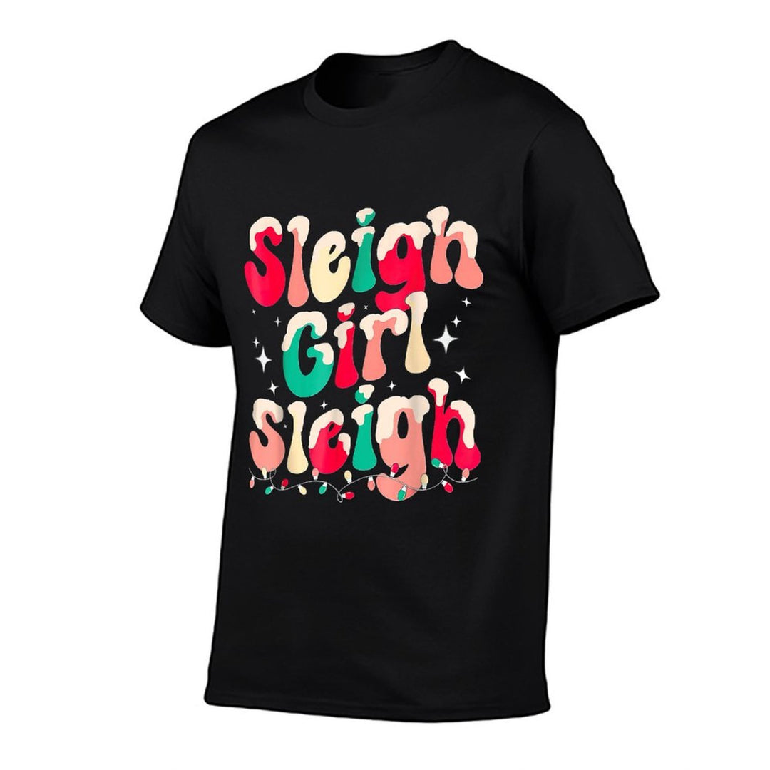 Sleigh Girl Sleigh Christmas Womens Pajamas  Eco-friendly Material T-Shirt