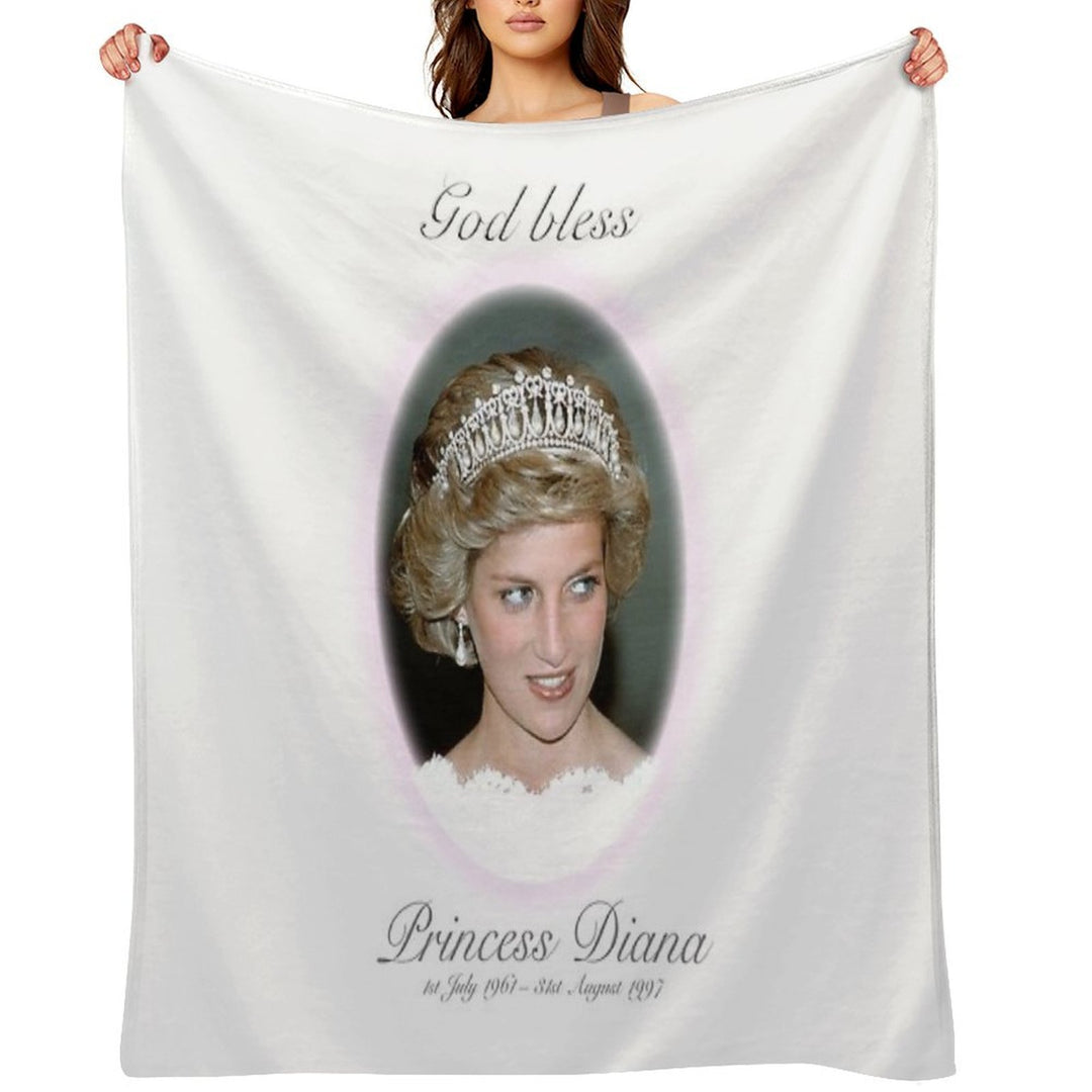 God Bless Princess Diana - Remembrance Comfort Throw Blanket