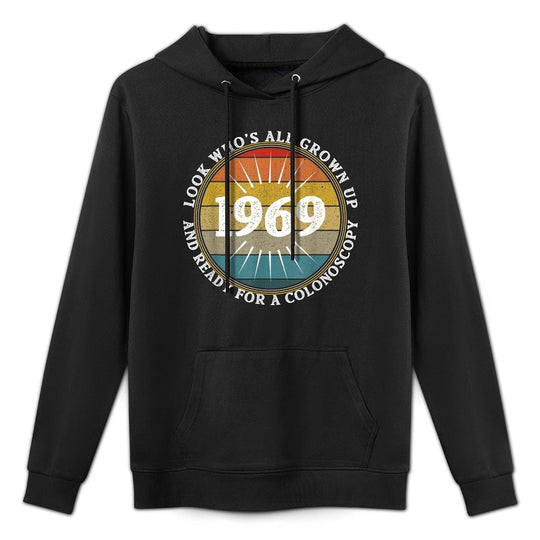 Vintage 1971 Fifty 50th Birthday Gag Joke Father Gift Idea Layering Staple Hoodie