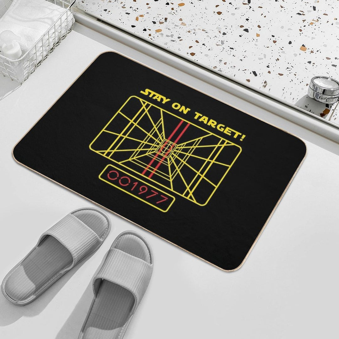 Stay On Target 1977 Targeting Computer  Slip-Resistant Bath Mat