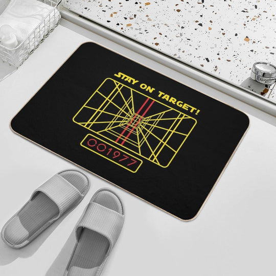 Stay On Target 1977 Targeting Computer  Slip-Resistant Bath Mat