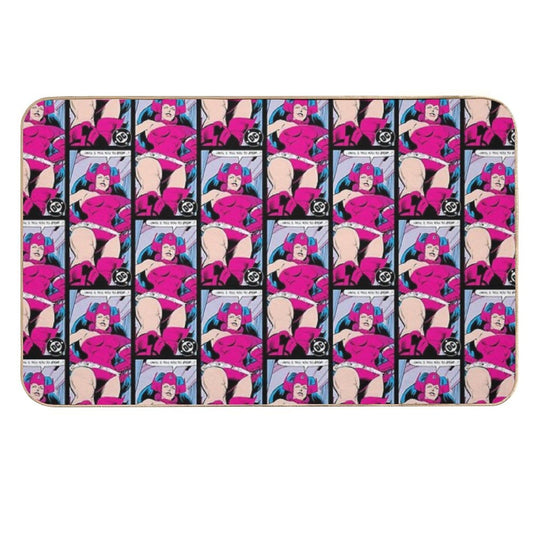 D.C. Comics Random Moment #24 - Black Border - Star Sapphire Durable Bath Mat