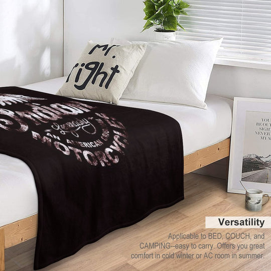 Indian Motorcycles Sign Legendary_White Durable Throw Blanket