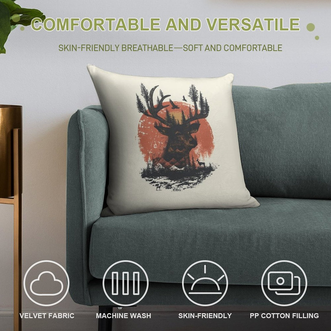 Look Deep Into Nature Soft Durable Construction Throw Pillow