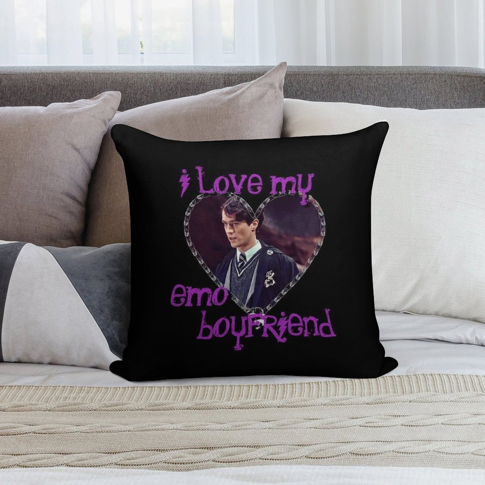 I Love My Emo Boyfriend - Tom Riddle Soft Warmth Comfort Throw Pillow