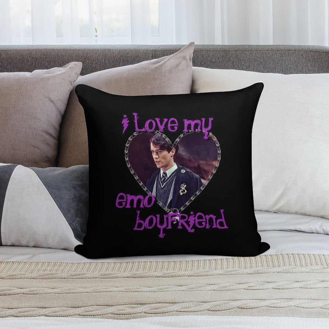 I Love My Emo Boyfriend - Tom Riddle Soft Warmth Comfort Throw Pillow