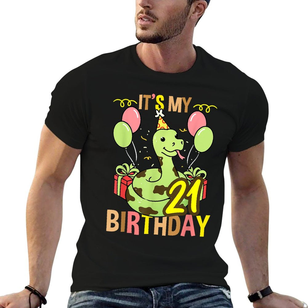 Its My 21st Birthday Snake  Moisture-wicking T-Shirt