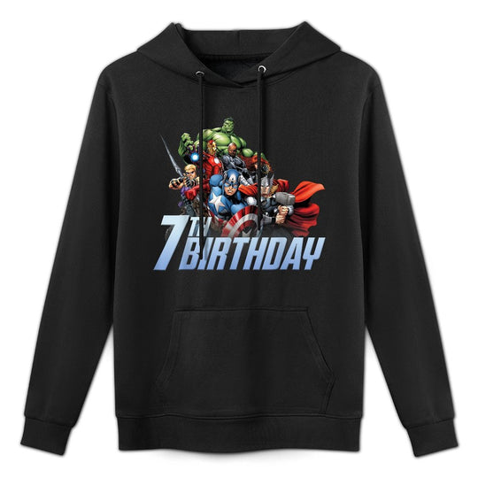 Marvel Avengers Action Shot 7th Birthday Relaxed Fit Hoodie