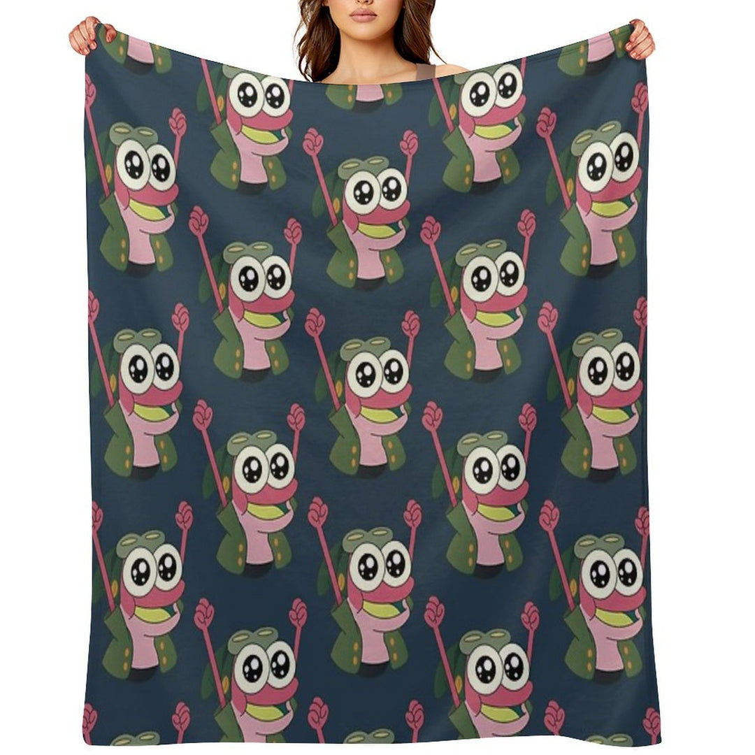 Happy Sprig  Amphibia Compact Throw Blanket