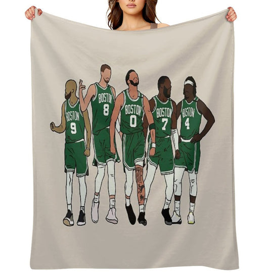 D White, KP, Jrue & The Jays Machine-washable Throw Blanket