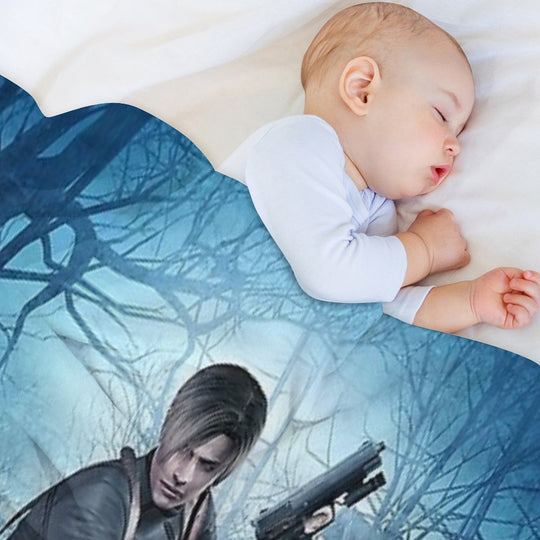 Resident Evil 4 Leon Machine-washable Throw Blanket