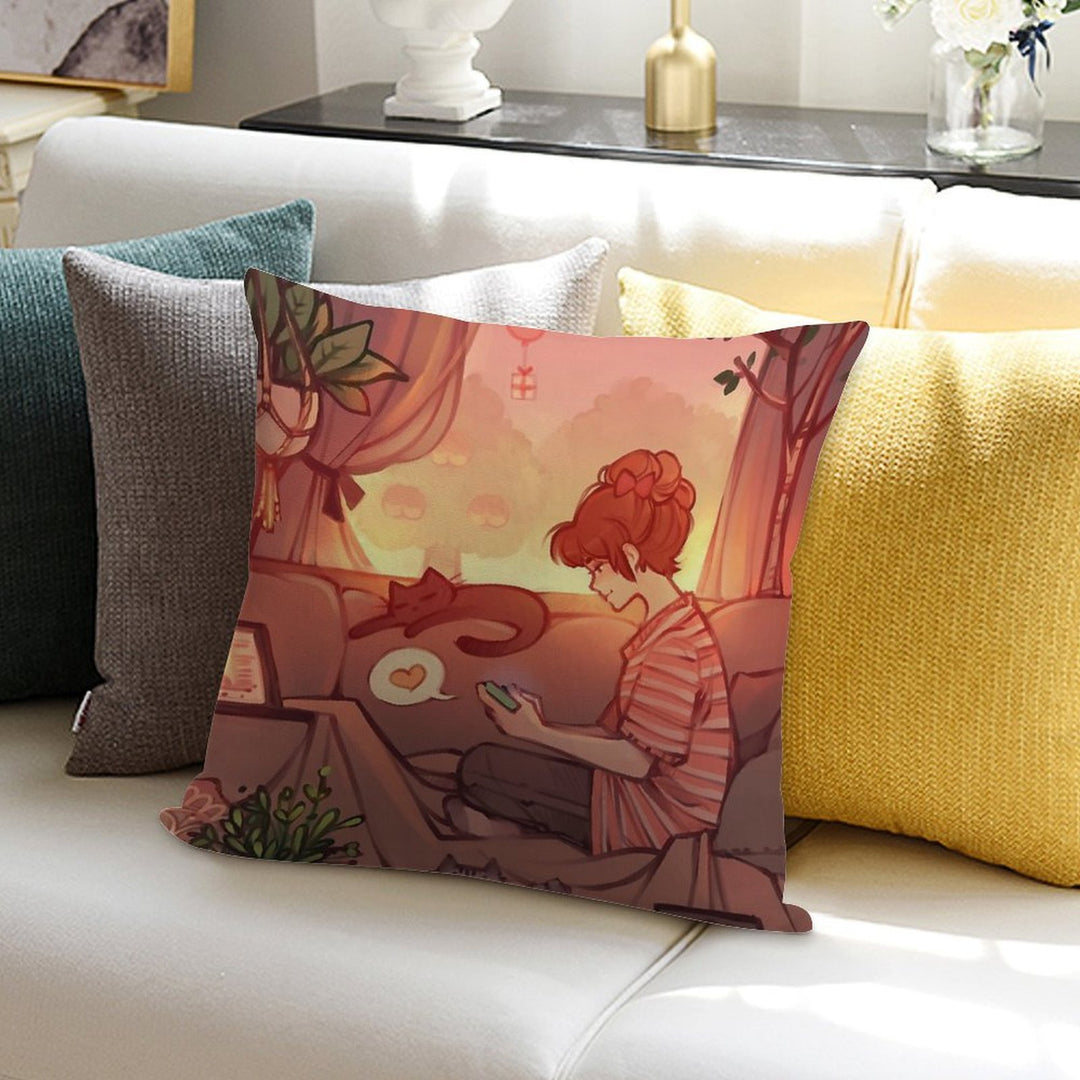 Start With Love Soft Fade-Resistant Throw Pillow