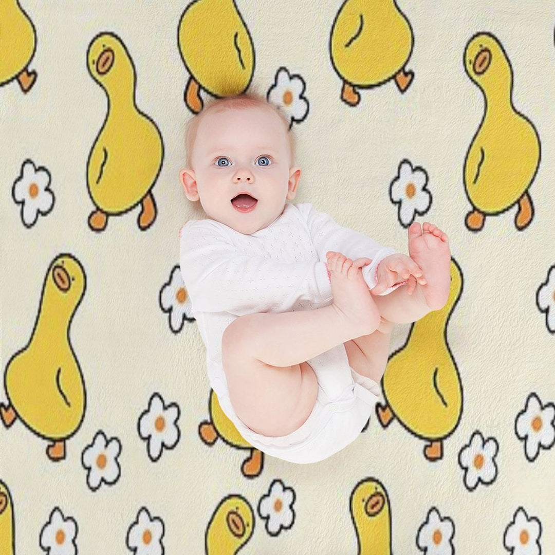 Cute Duck Pattern Perfect For Duck Owners Premium Throw Blanket