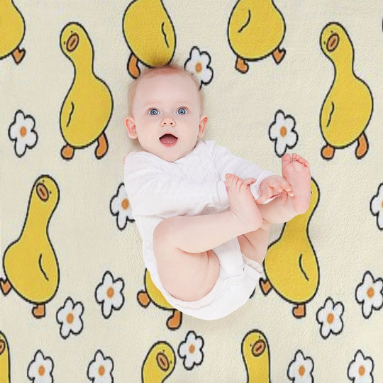 Cute Duck Pattern Perfect For Duck Owners Premium Throw Blanket