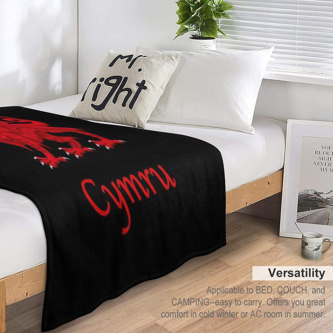 Cymru - Wales Anti-pilling Throw Blanket