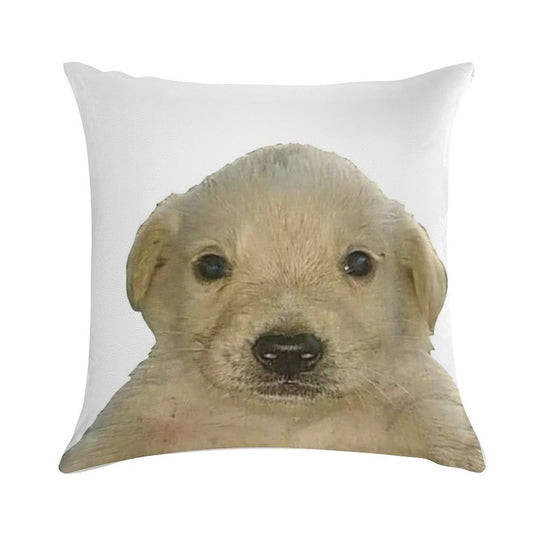 Jotchua Meme Jotchua Dog Soft Hidden Zipper Throw Pillow