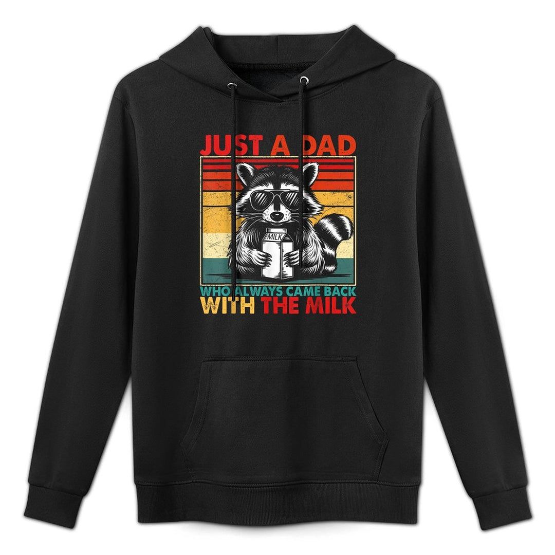 Just A Dad Who Always Came Back Fathers Day Funny Mens Retro Unisex Design Hoodie