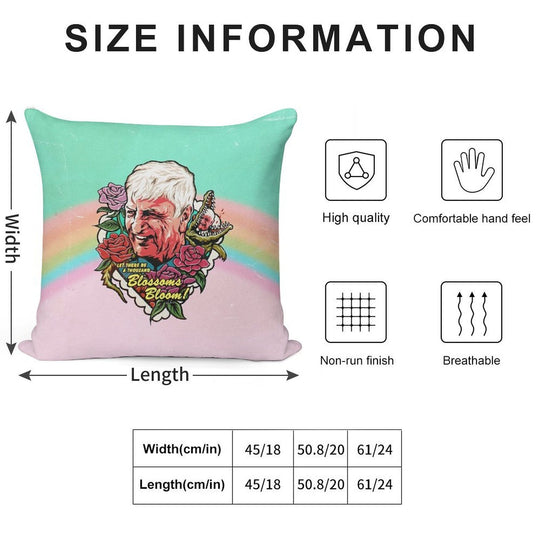 Let There Be A Thousand Blossoms Bloom Soft Fade-Resistant Throw Pillow