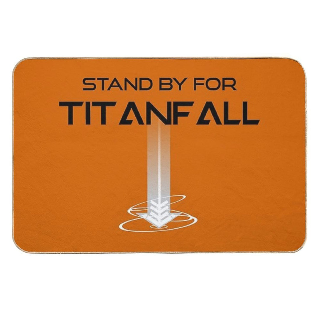Stand by for Titanfall - Titanfall (Black Words)  Easy Maintenance Bath Mat