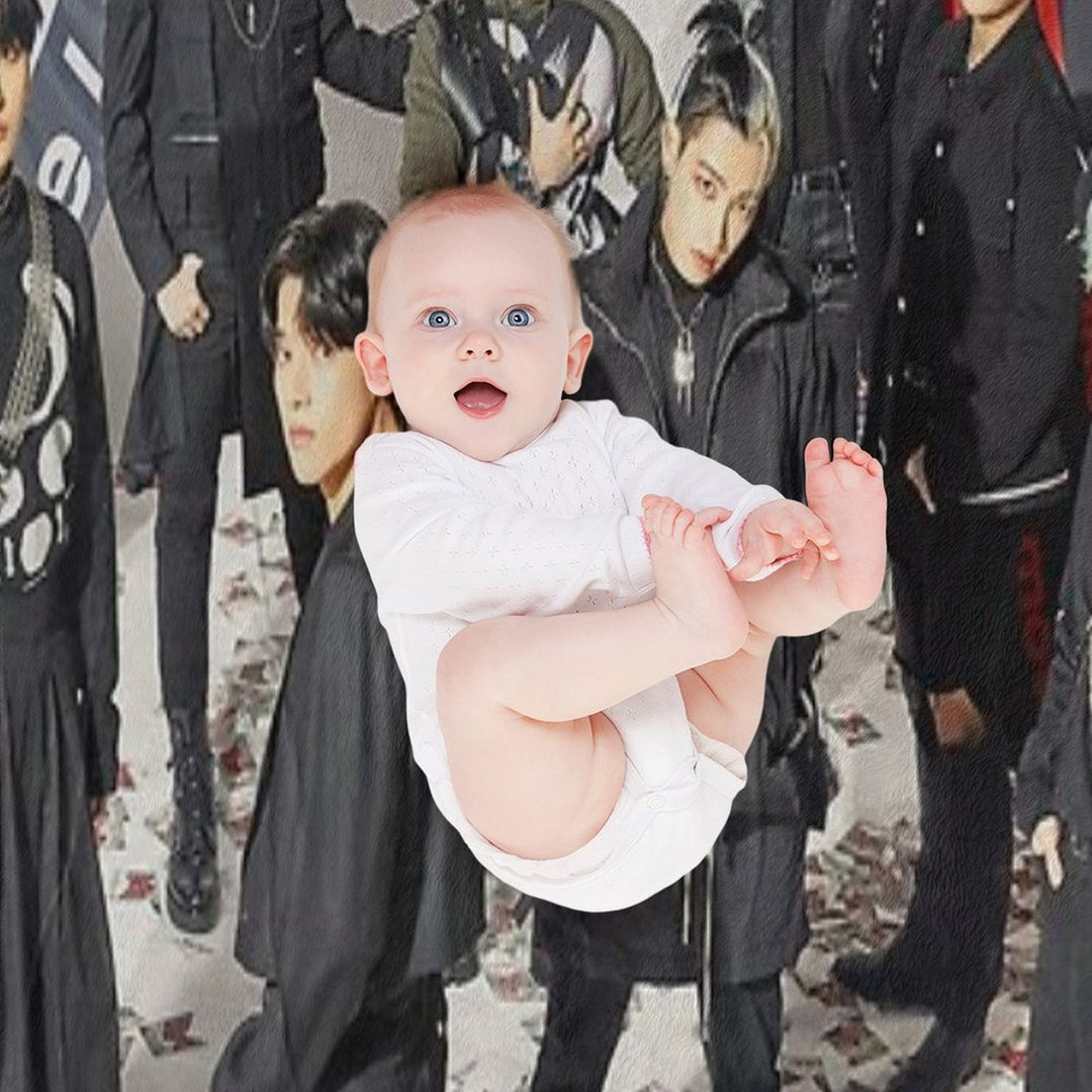 ATEEZ THE WORLD EP.1  MOVEMENT GUERRILLA Versatility Throw Blanket