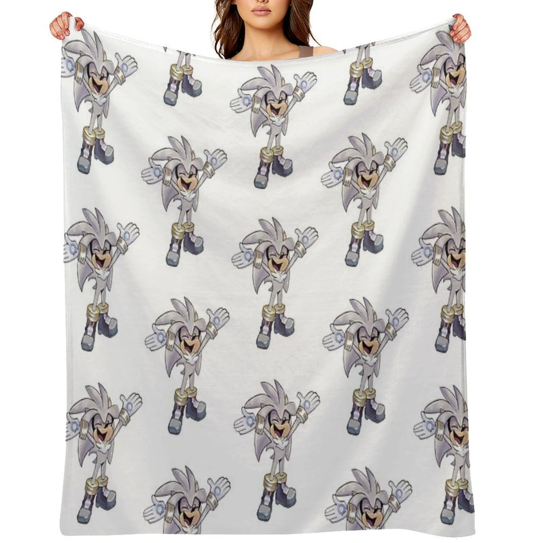 Silver Excited Versatility Throw Blanket