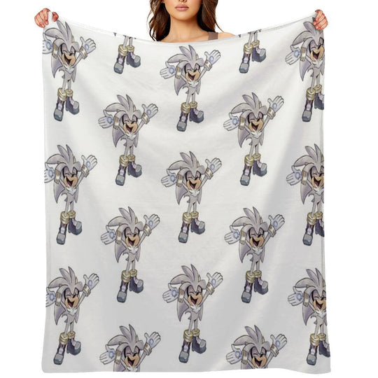 Silver Excited Versatility Throw Blanket