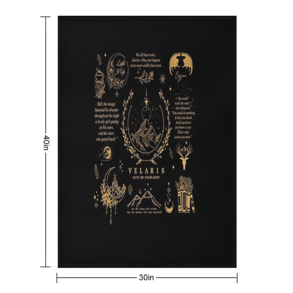 SJM Graphics, SJM, Velaris Shrink-resistant Throw Blanket