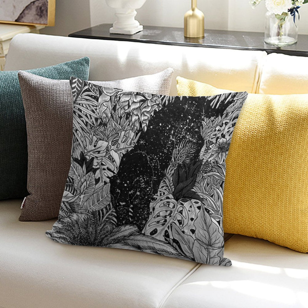 The Jungle at Night Soft Fade-Resistant Throw Pillow