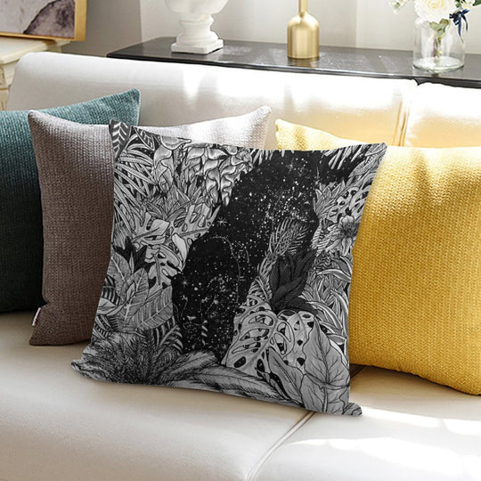 The Jungle at Night Soft Fade-Resistant Throw Pillow