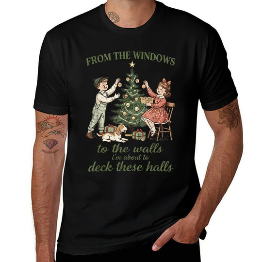from The Windows to The Walls Funny Christmas Tree Kids Xmas  Stretchy T-Shirt