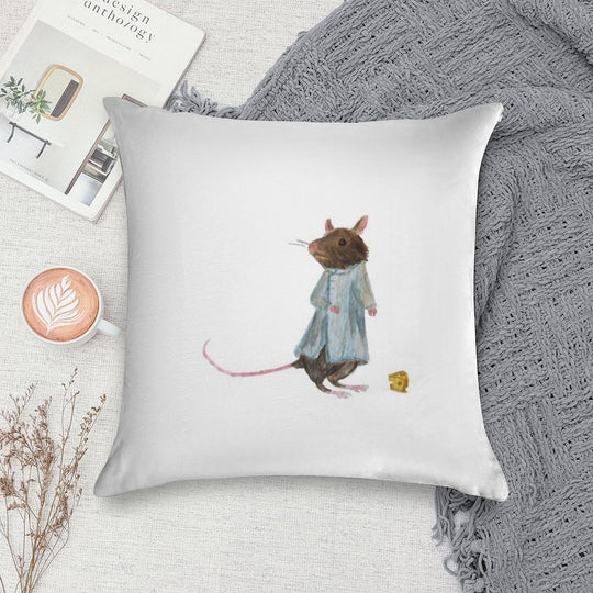 Maisie The Lab Mouse Soft Luxury Feel Throw Pillow