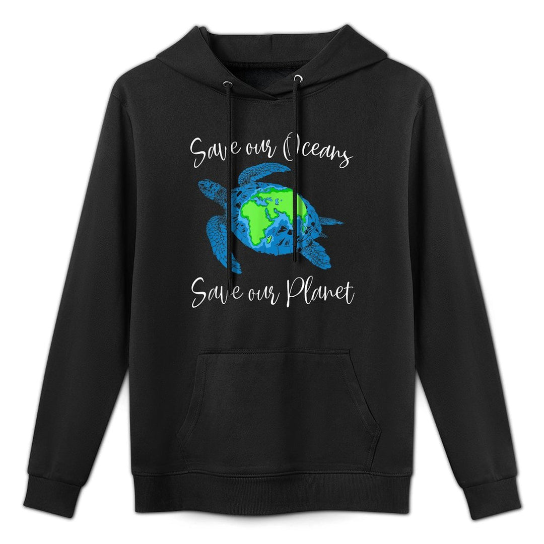 Save Our Oceans Save Our Planet Climate Change Sea Turtle Easy Care Hoodie