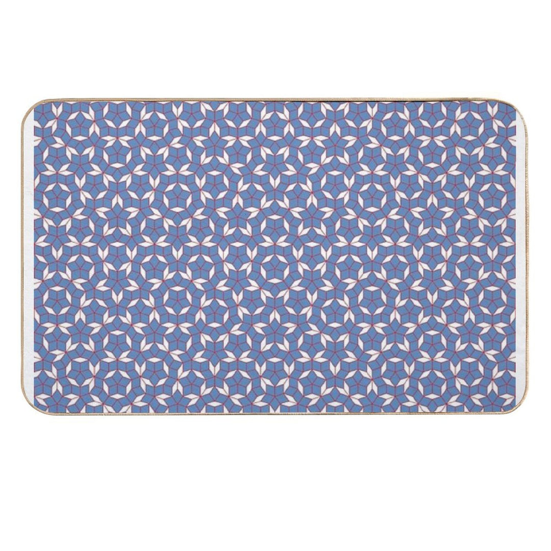 Red White And Blue Penrose Tiles  High-Traffic Bath Mat