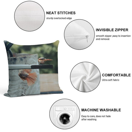 Warring Cardinals Soft Style Accent Throw Pillow