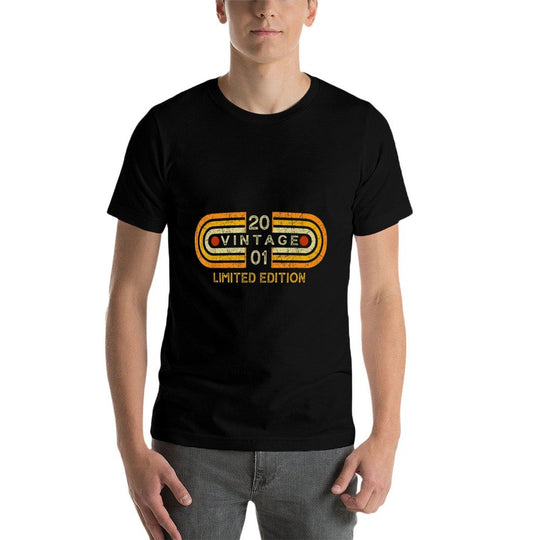 Limited Edition 2001 Vintage 21 Yr Old Graphic 21st Birthday  Odor-resistant T-Shirt