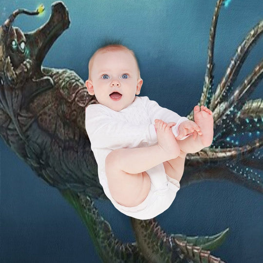 Sea Emperor Transparent Anti-pilling Throw Blanket