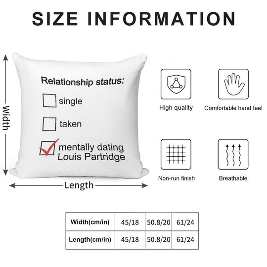 Mentally Dating Louis Partridge Soft Durable Construction Throw Pillow