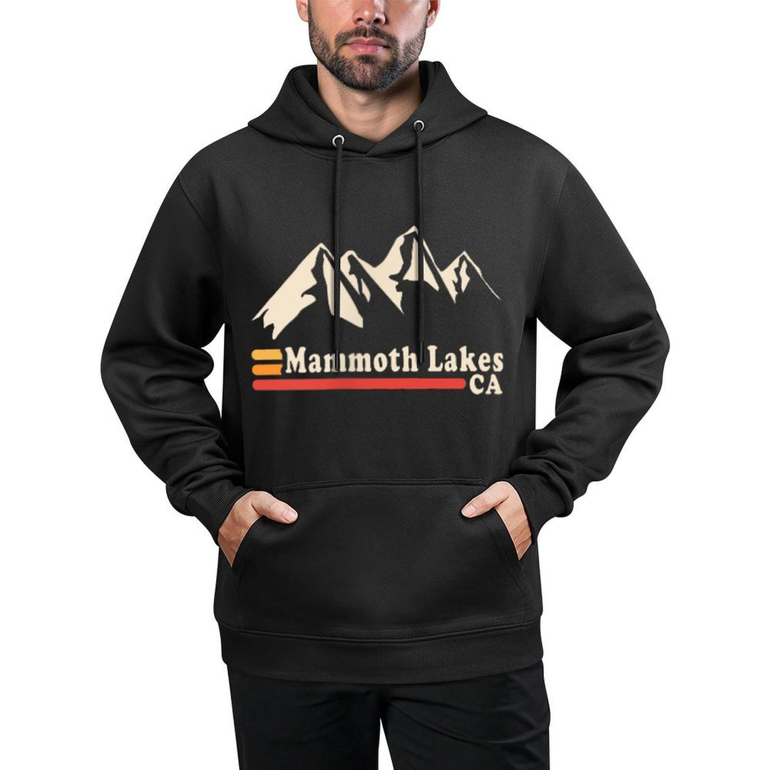 Retro Mammoth Lakes California CA Mountain Ski Layering Staple Hoodie