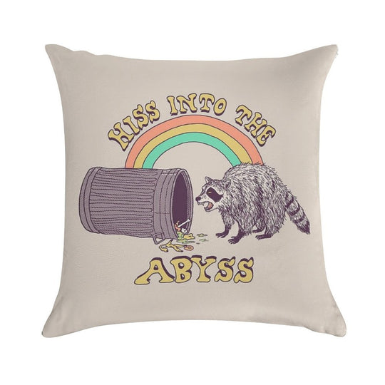 Hiss Into The Abyss Soft Bedroom Essential Throw Pillow