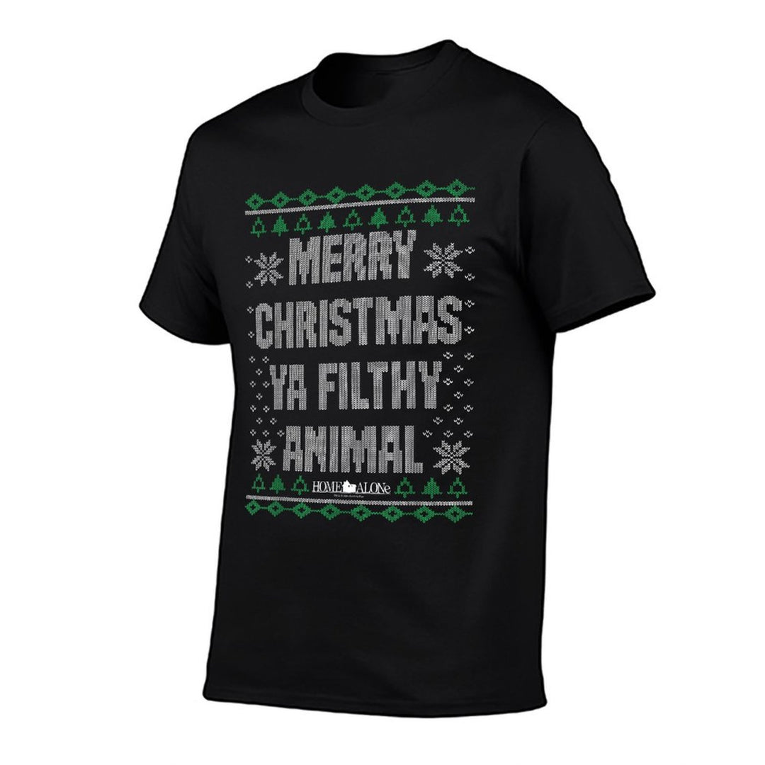 Home Alone Merry Christmas Ya Filthy Animal Ugly Sweater  Vintage-inspired T-Shirt