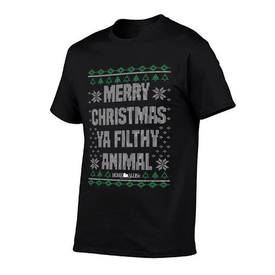 Home Alone Merry Christmas Ya Filthy Animal Ugly Sweater  Vintage-inspired T-Shirt