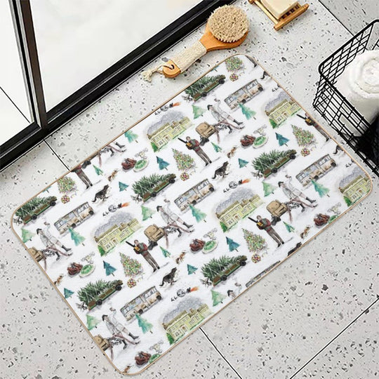 Lampoons Christmas  Stain-Proof Bath Mat