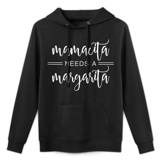 Womens Mamacita Needs A Margarita Breathable Fabric Hoodie