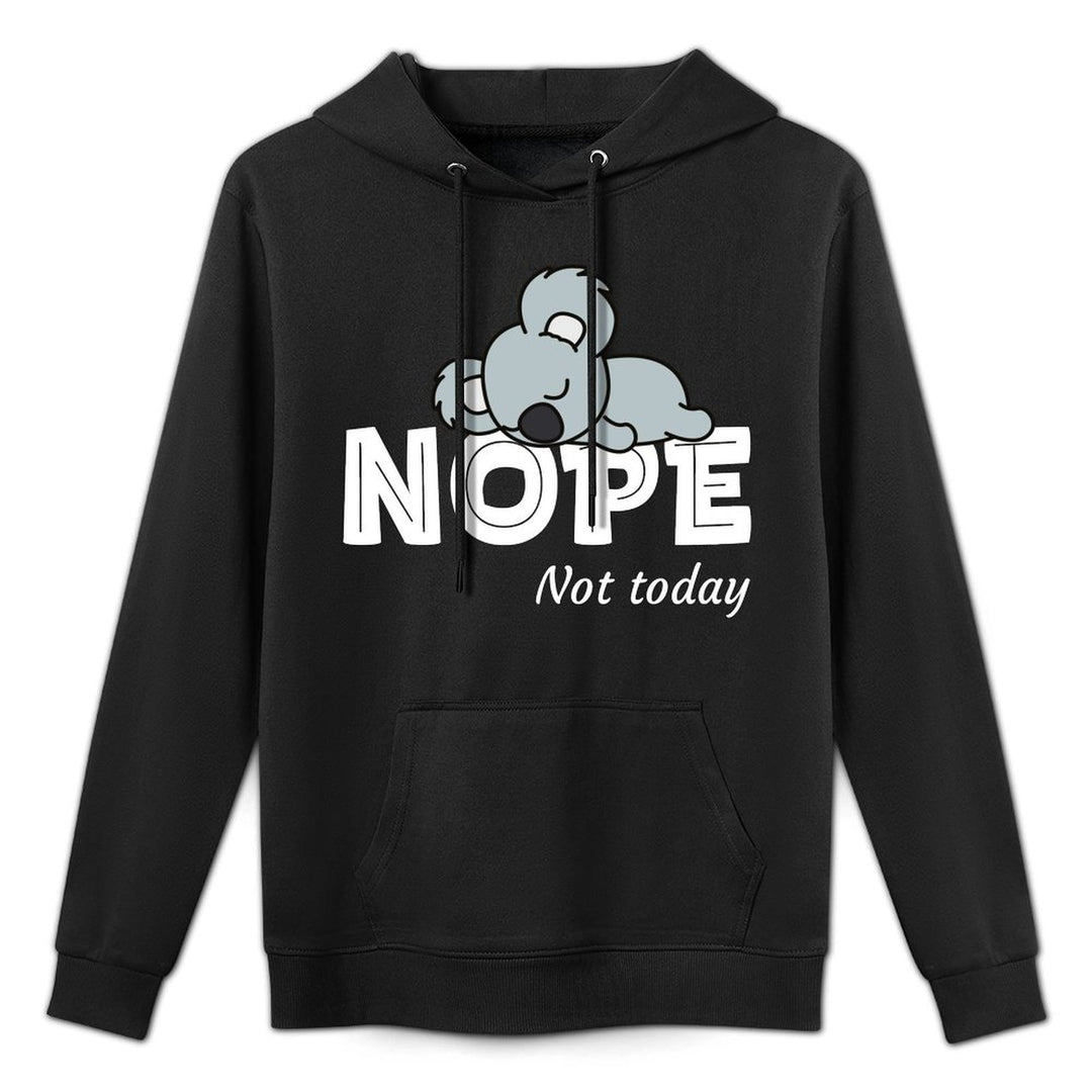 Nope Not Today Women Koala Funny Lazy Koala Not Today Sweatshirt Durable Construction Hoodie