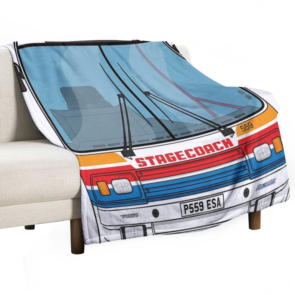 Stagecoach Alexander PS P559ESA 559 Pollok X8 Illustration Anti-pilling Throw Blanket