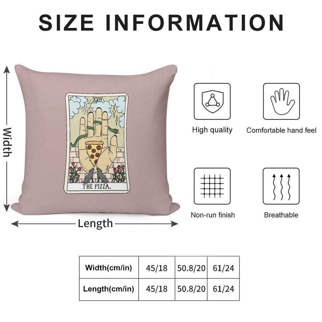 Pizza Reading Soft Durable Construction Throw Pillow