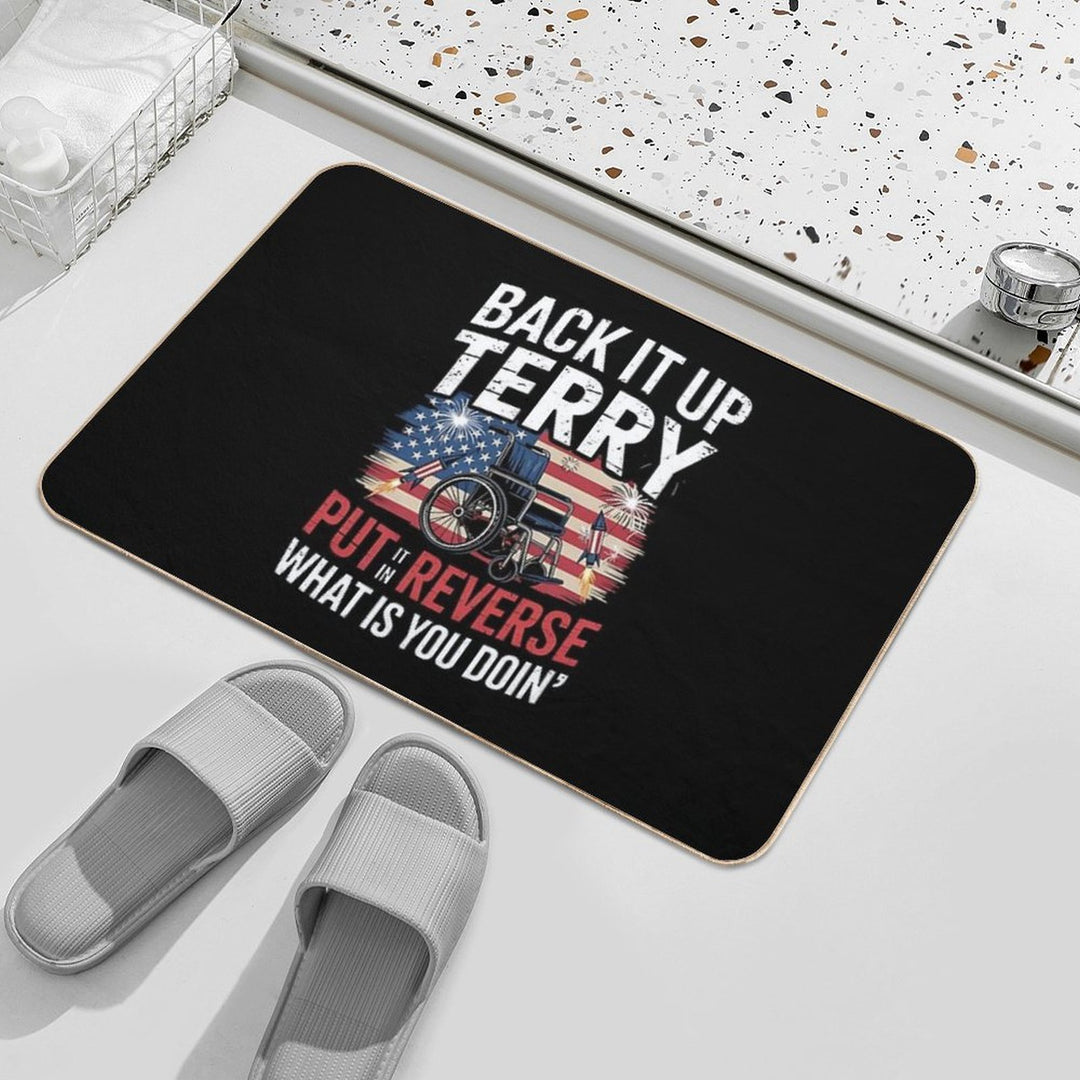 Back It Up Terry Put It In Reverse 4th Of July Fireworks  Toxin-Free Bath Mat