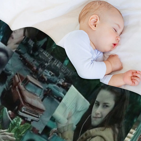 Twighlight Collage Travel-friendly Throw Blanket